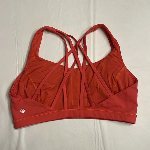 21. Lululemon Free to Be Serene Bra *Light Support Warm Coral - Picture 4 of 5